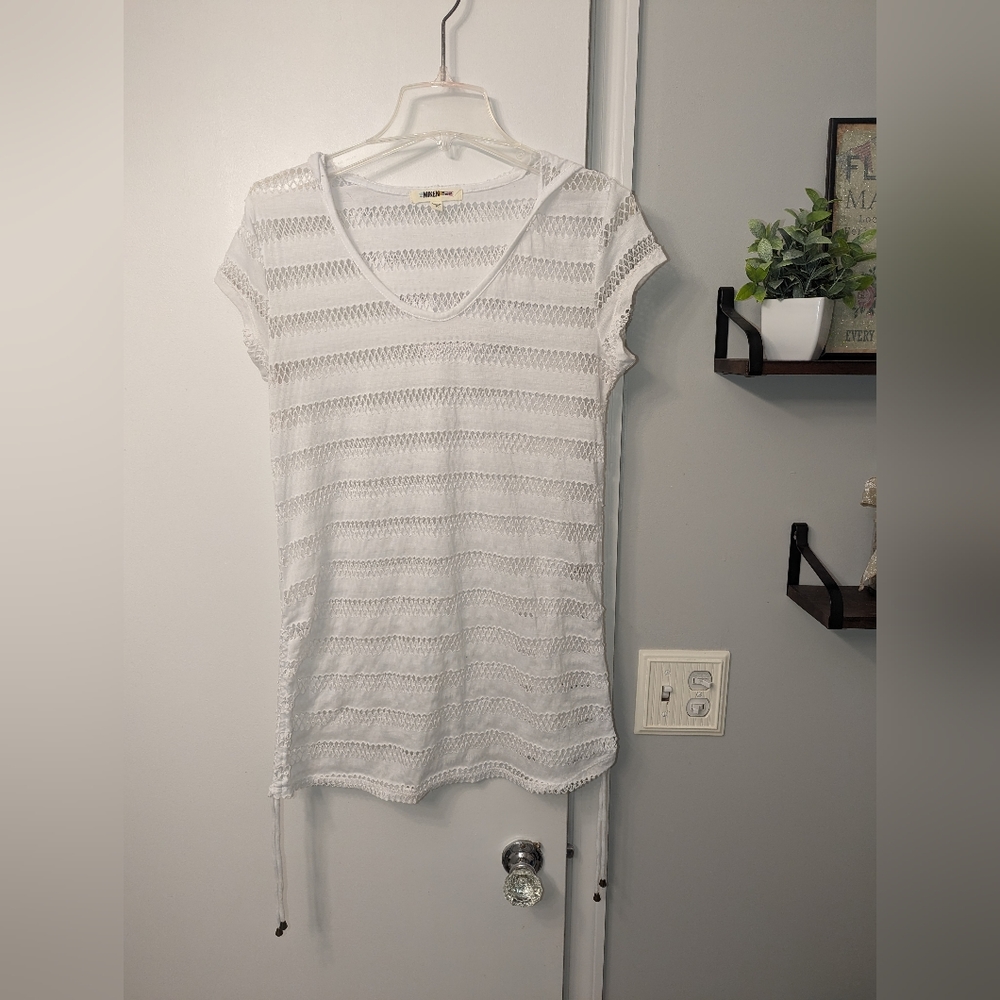 White Hooded Swimsuit Cover Up